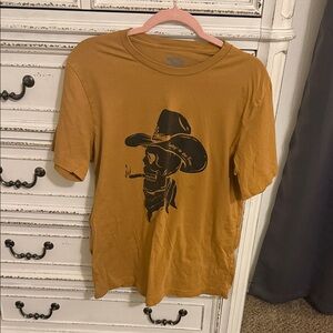 Cowboy Skull Graphic Tee in Brown